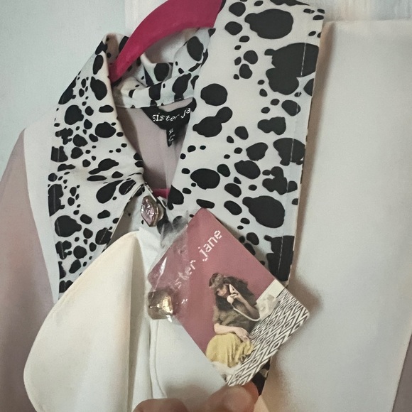 Sister Jane Blush Long Sleeve Dress with White Details - Picture 9 of 16